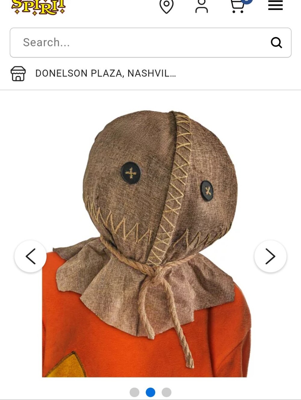 Kids Red Scarecrow-Inspired Scoop Neck Costume Top by Spirit